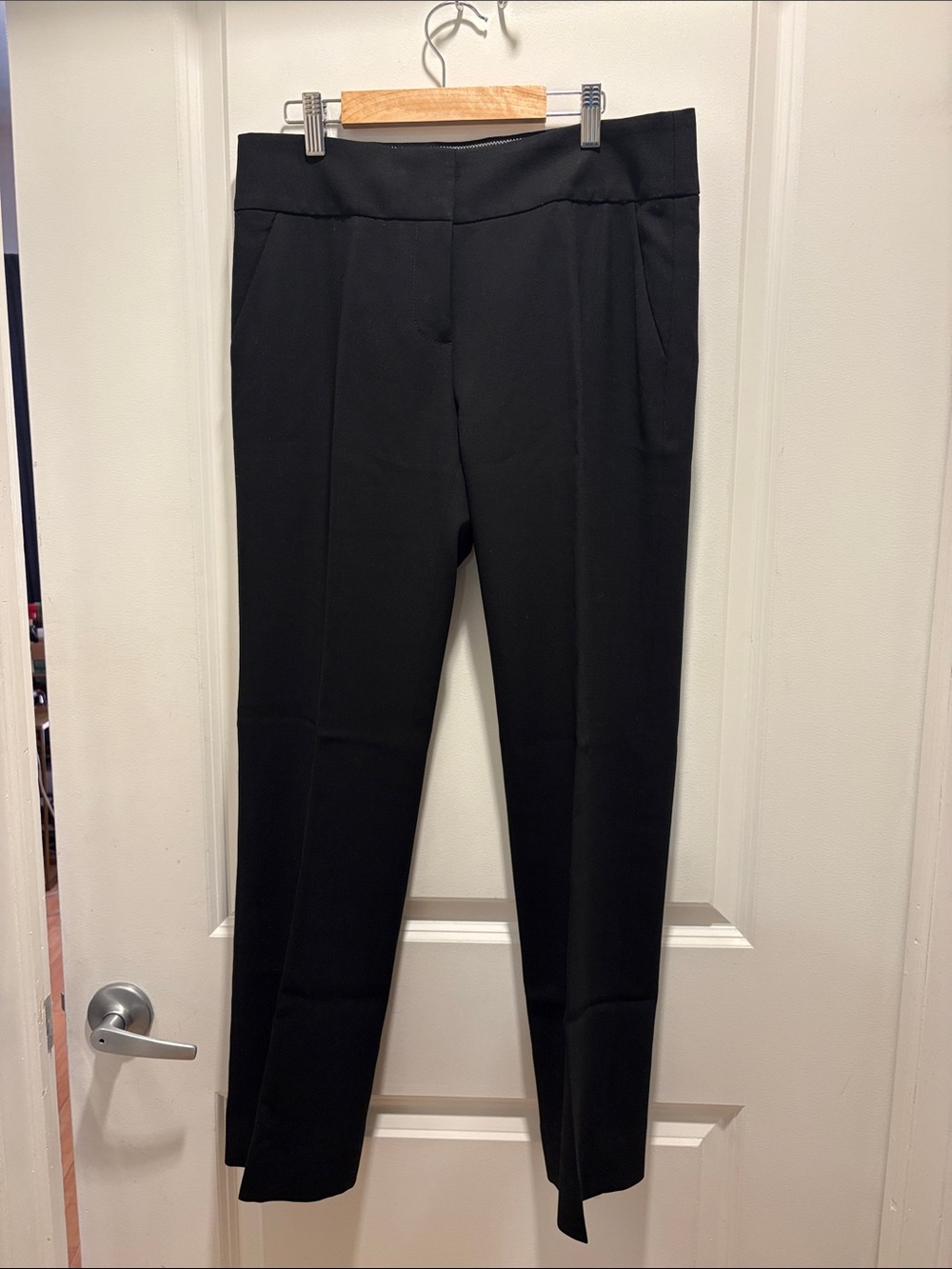 JCrew Women's Black Slim Tailored Pants size 6 with pocked, fully lined